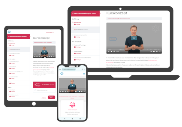 Online Geburtsvorbereitungskurs für Paare [Digital]